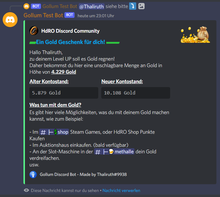 Anklicken zum Zoomen lvlup gold belohnung