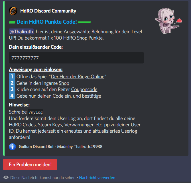 Anklicken zum Zoomen lvlup punkte belohnung
