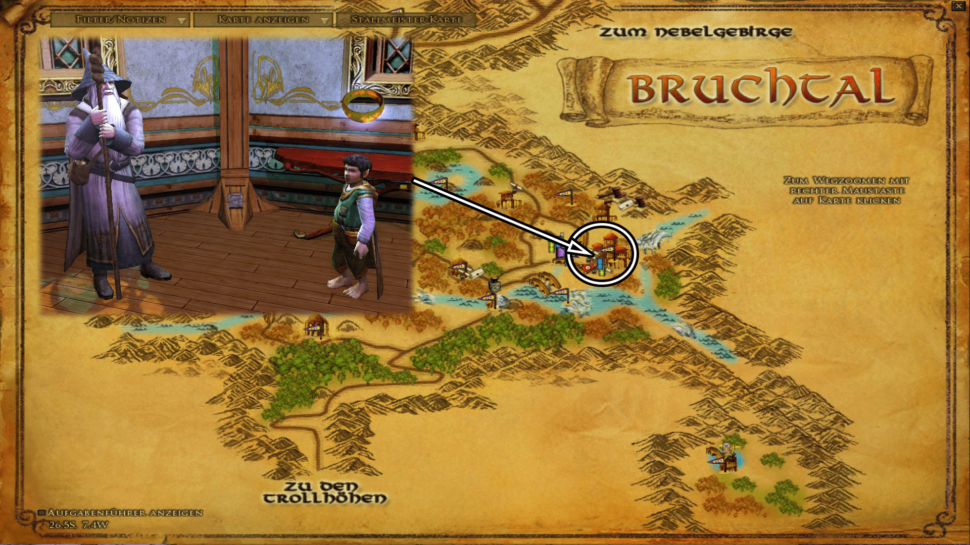 Frodos Zimmer - zum vergrößern anklicken Frodos Zimmer - zum vergrößern anklicken