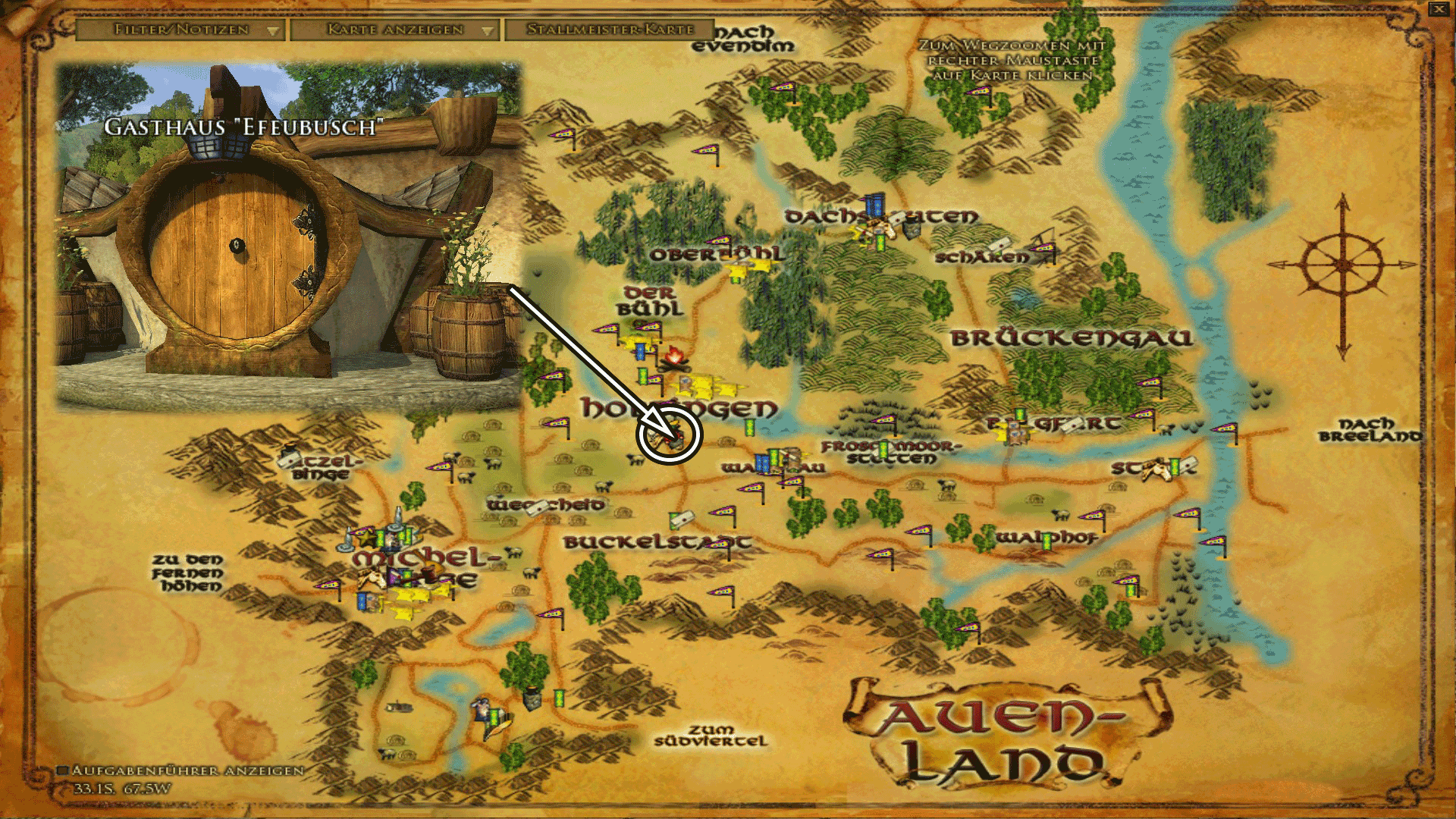 Gasthaus Efeubusch - Karte anklicken zum vergrößern Gasthaus Efeubusch - Karte anklicken zum vergrößern